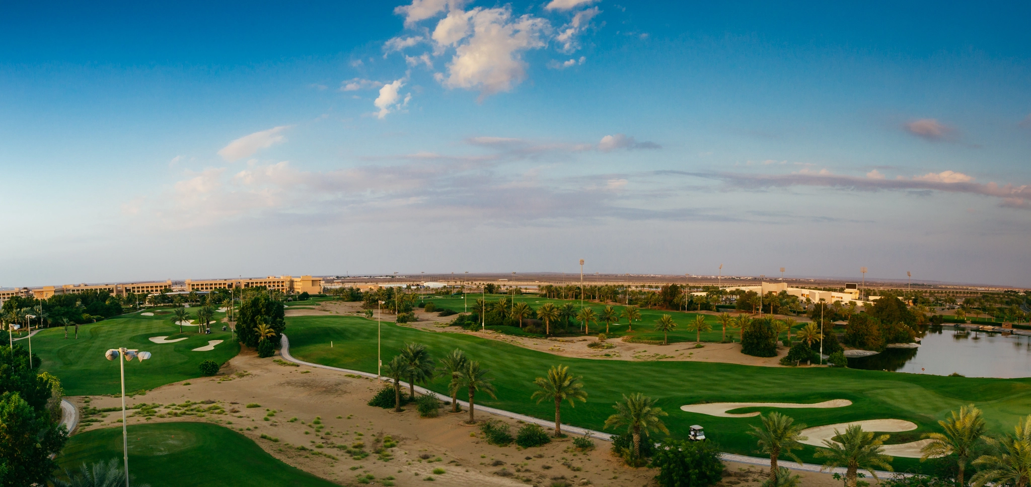 A panoramic golf course maintained by Meta Grass Solutions